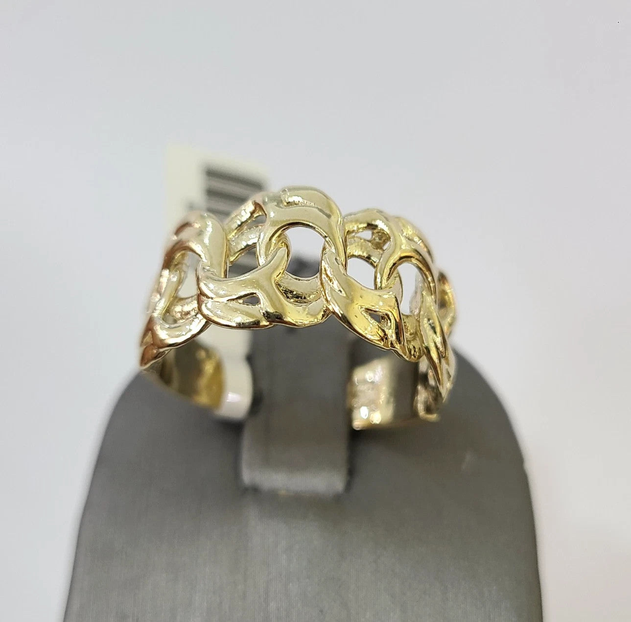 10k Cuban Curb Ring Yellow Gold Women Men Real Genuine 10Kt