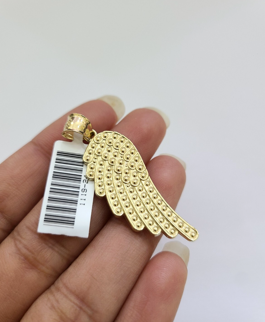 10k Angel Wings Charm Pendant Yellow Gold Genuine REAL 10Kt