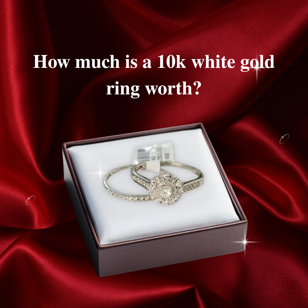 10k White Gold Diamond Ring