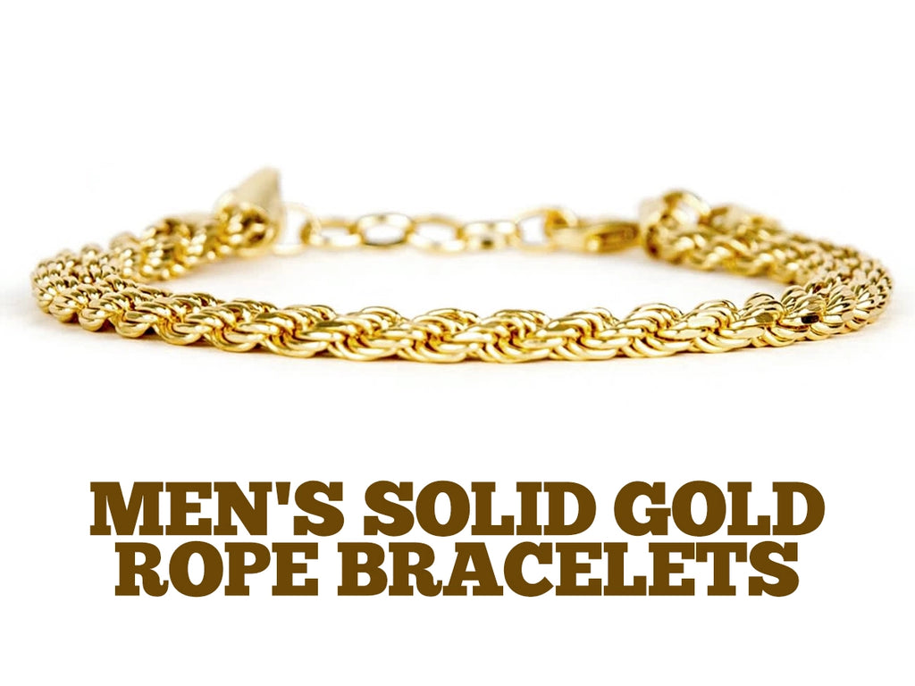 Your Go-To-Style Guide For Men's Solid Gold Rope Bracelets