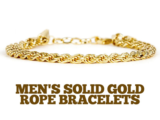 Men's Gold Rope Bracelet