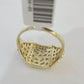 Real 10k Nugget Ring Yellow Gold Women Men Genuine 10Kt