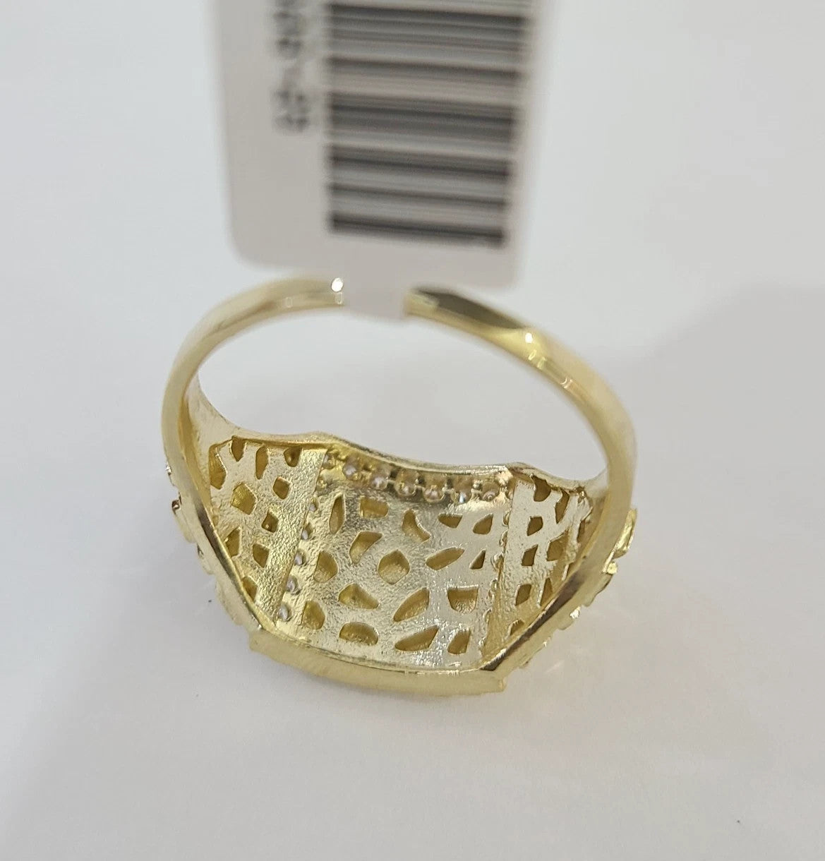 Real 10k Nugget Ring Yellow Gold Women Men Genuine 10Kt