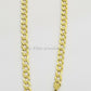 Solid 14k Yellow Gold Cuban Curb Link Chain 9mm Necklace 22" Real Gold Sale