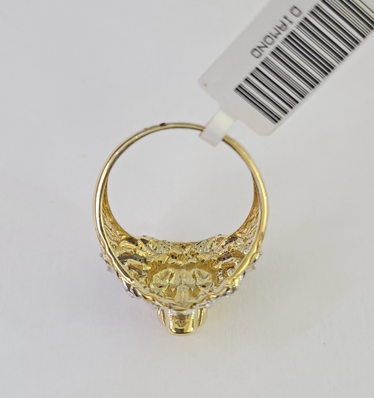 Real 10k Diamond Ring Roaring Lion Men 10kt Yellow Gold Casual Ring Size 6 7 8 9 10 11 & 12