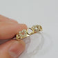 Ladies Ring 10k Yellow Gold Heart 10 KT REAL Unique Engagement Wedding Band SALE