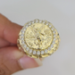 10k Men's Centenario Ring 50 Pesos 1947 Mexico 10kt Yellow Gold Casual Regular