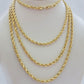 Real 18k Yellow Gold Rope Chain Necklace 3mm 26'' Inch Men Women SOLID HEAVY NEW