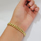 Solid 10k Gold Bracelet Cuban Link 8mm 7.5" Miami Cuben REAL 10k Yellow Gold Men