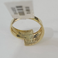 Real 10k Ring Engagement Yellow Gold Men Women Genuine