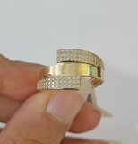 Real 10k Ring Engagement Yellow Gold Men Women Genuine