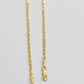 Real 18k Yellow Gold Rope Chain Necklace 20 Inch 2mm Men Women 18 KT SOLID, SALE