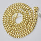 Mens 14k Gold Chain 8mm Miami cuban Link 18 - 30 Inch REAL 14KT Yelllow Gold