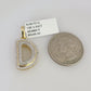 10k Initial " D " Diamond Pendant Charm Yellow Gold Alphabet Men's Ladies