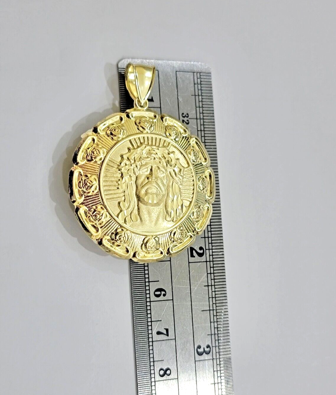 Real 10k Jesus Virgin Mary Charm Pendant Yellow Gold For 10kt Chain Necklace New