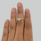 Real 10k Yellow Gold Diamond Promise Ring Women's Band 0.10 CT Genuine 10KT SALE