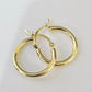 Real 10k Hoop Earrings Yellow Gold Real Men Women