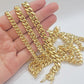 Real 10k Gold Chain Solid Miami Cuban Link Necklace 6mm 7mm 8mm 20"-28" Men's