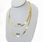 Real 10k Gold 3mm Herringbone Chain Necklace 18" 20" 22" 24 Men Women