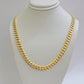 Real 10k Yellow Gold Chain necklace Miami Cuban Link 7mm 20" 22" 24 Inch 10KT