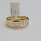 Real 14k Yellow Diamond Ring Mens Band 0.97 Ct Princess Cut Wedding Engagement
