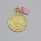 14kt Yellow Gold 1947 Mexican Centenario 50 Gold Pesos Copy Coin With Bezel SALE