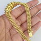 REAL 14k Gold Princesa Bracelet Flat Byzantine Link 7mm Women 7 Inch 14kT