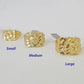 10k Nugget Ring Yellow Gold Women Men Real Genuine Size 6 7 8 9 10 11 & 12