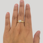 Real 10k Yellow Gold Diamond Promise Ring Women's Band 0.10 CT Genuine 10KT SALE