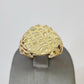 14k Nugget Ring Round Yellow Gold Women Men Real Genuine 14KT