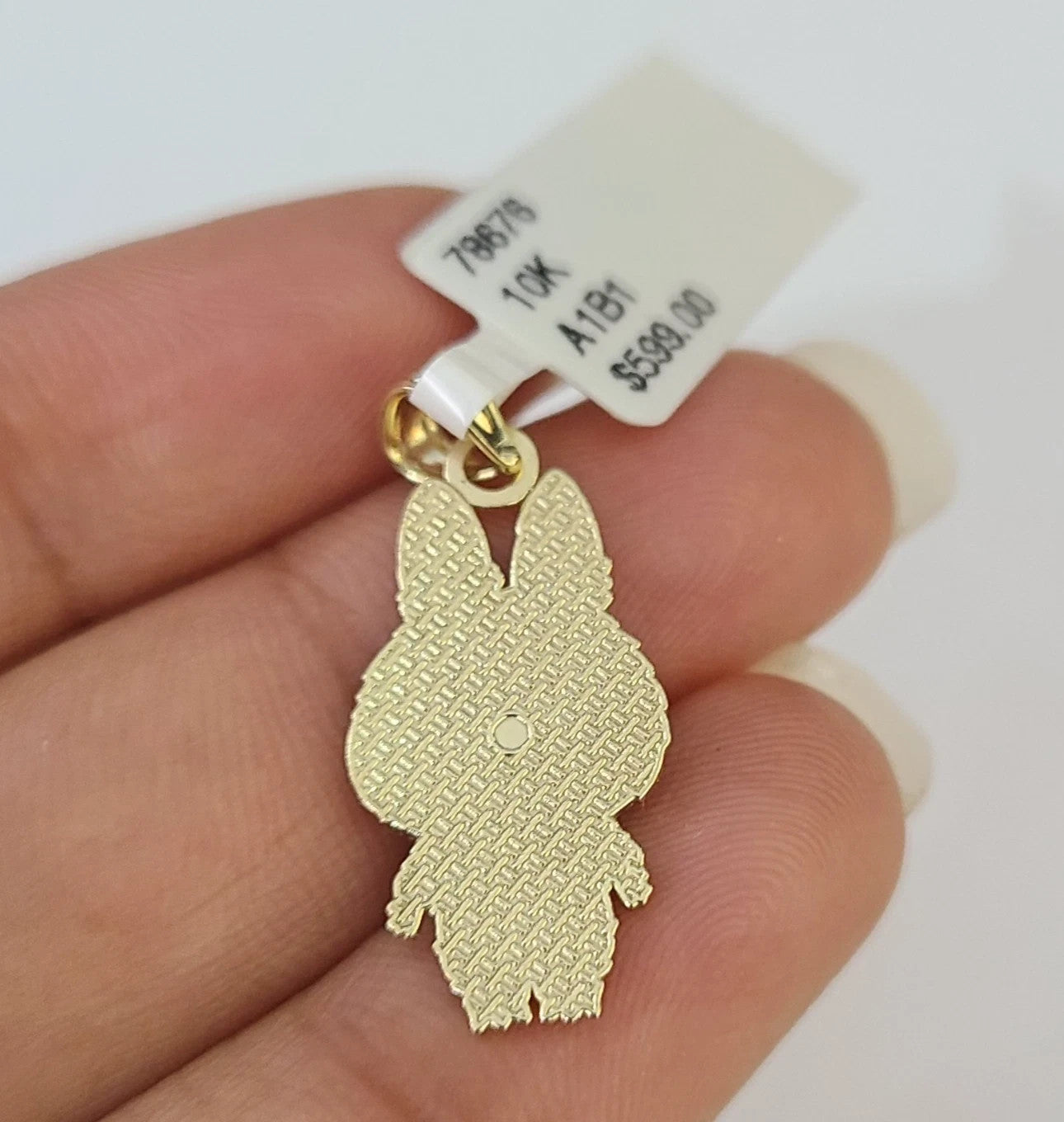 10k Cartoon Monster Charm Pendant Men Women 10kt Real Yellow Gold