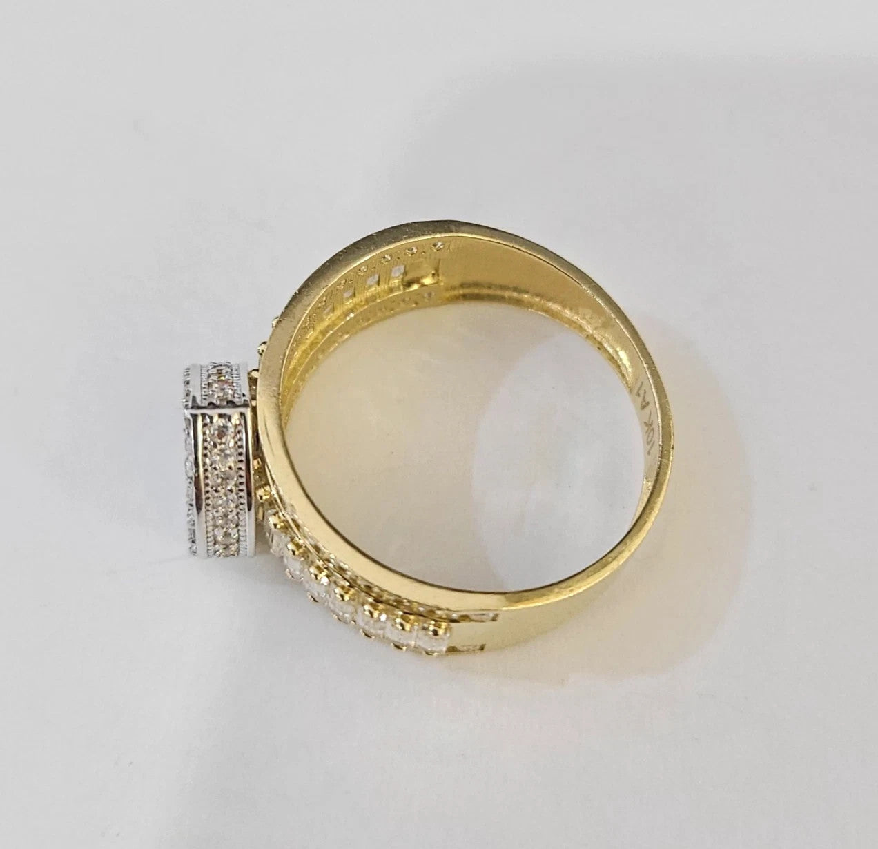 10k Heart Ring Yellow Gold Men Women Real Genuine