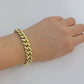 REAL 10k Gold Bracelet Miami Cuban Link 8 Inch 11mm Mens 10kt Yellow Gold Strong