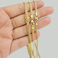 SOLID 18k Gold Miami Cuban Chain Necklace 2.5mm 3.5mm 4mm 18-26 Inches Men Women