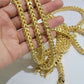 Real 10k Gold Franco Chain 7mm Necklace 26" Inch 10kt Thick & Strong For Men's