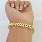 Real 10k Yellow Gold Franco Bracelet 8" Inches 6mm 10kt Men Women BRAND NEW SALE