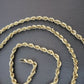 14k Gold Rope Chain Necklace 18"-26 Inches 3mm Diamond Cuts Men Women Real SOLID