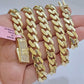 Real 14k Yellow Gold Monaco Chain Necklace 20" 22'' 24'' 26" Inch 9mm 14kt SALE