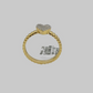 Real 10k Yellow Gold Diamond Promise Ring Women's Band 0.10 CT Genuine 10KT SALE