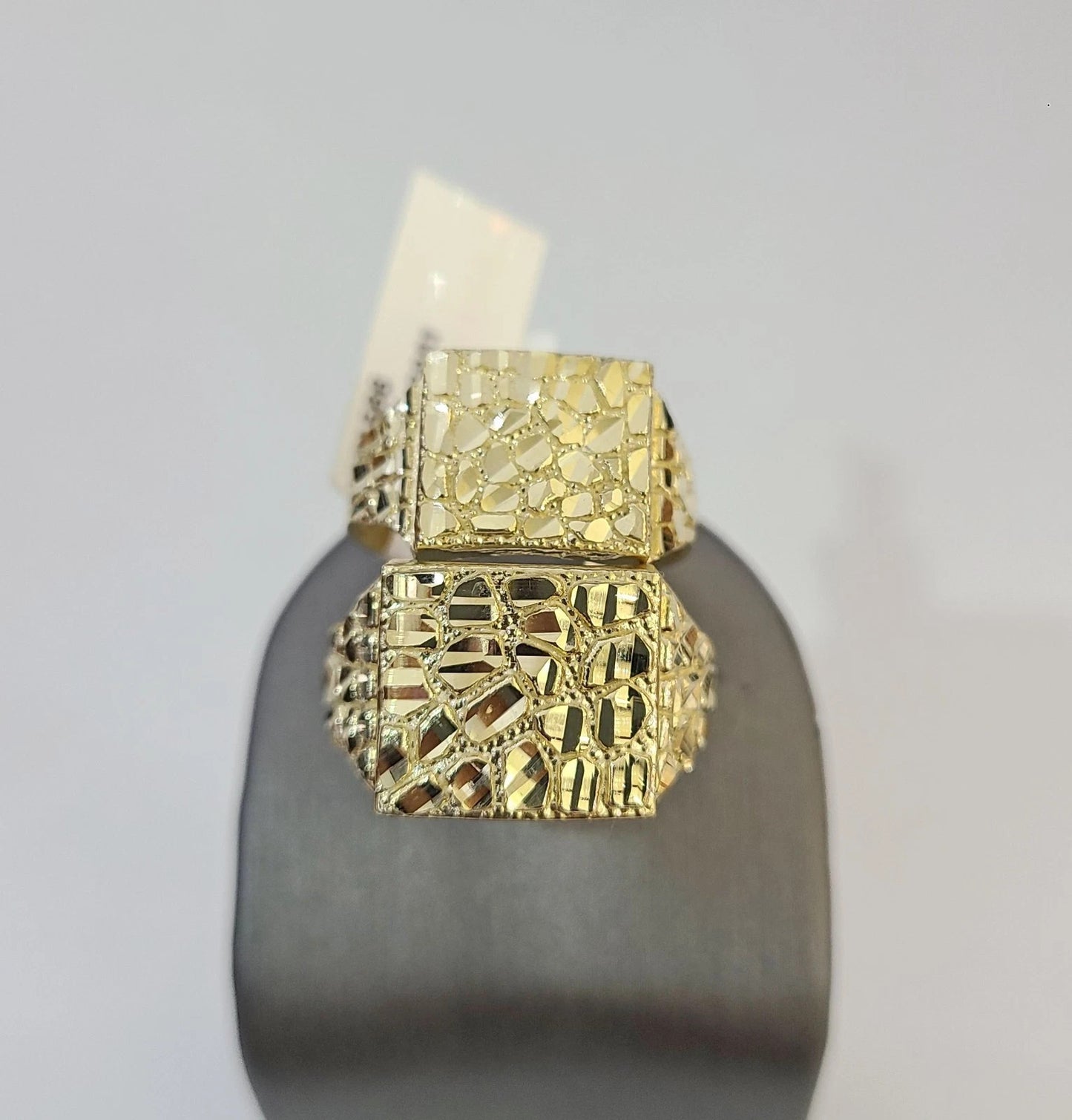 10k Nugget Ring Yellow Gold Women Men Real Genuine 10Kt