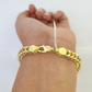 Real 10k Yellow Gold Franco Bracelet 8" Inches 6mm 10kt Men Women BRAND NEW SALE