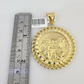 10k Last Supper Charm Pendant Mens REAL 10Kt Religious Medallion Yellow Gold