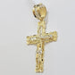 10k Yellow Gold Link Chain Pendant 5mm 18"-28" Miami Cuban Necklace Cross Charm