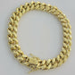 REAL 10k Gold Bracelet Miami Cuban Link 8 Inch 11mm Mens 10kt Yellow Gold Strong