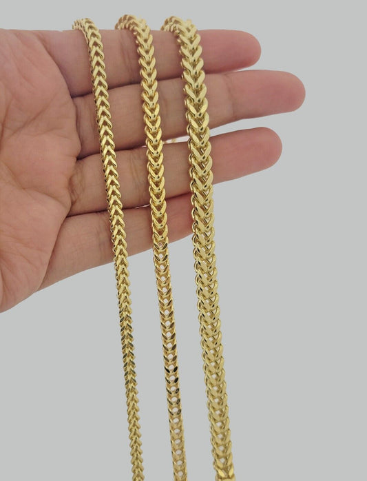 Real 10k Yellow Gold Bracelet Franco 8 Inch 4mm 5mm 6mm 10kt Mens BRAND NEW SALE