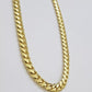 Real 10k Yellow Gold Necklace Miami Cuban Link Chain Mens 8mm 24 Inch 10KT Solid