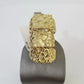 10k Nugget Ring Yellow Gold Women Men Real Genuine Size 6 7 8 9 10 11 & 12