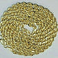 14K Yellow Gold Chain Necklace 18"-28" 3mm Diamond Cut REAL 14kt Men Women