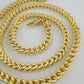 Real 10k Gold Franco Necklace Box Chain 22" & 24" Inch 6mm 10kt Yellow Gold SALE