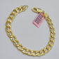 Real 14k Yellow Gold Cuban Curb Bracelet 8mm 8 Inch Lobster Clasp 14 KT New SALE